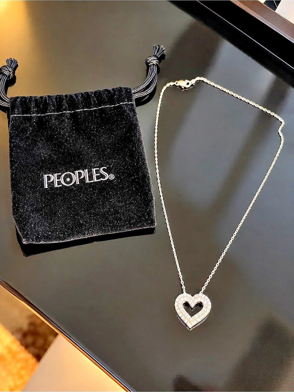 People's Jewellers Clearance 1.00 C.T.W. Diamond Tilted Triple Row Layered Heart